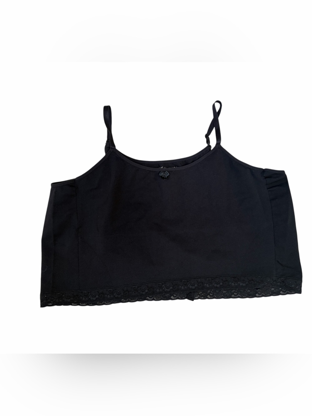 Shapermint Black Lace-Trim Bandeau Cami size 4x